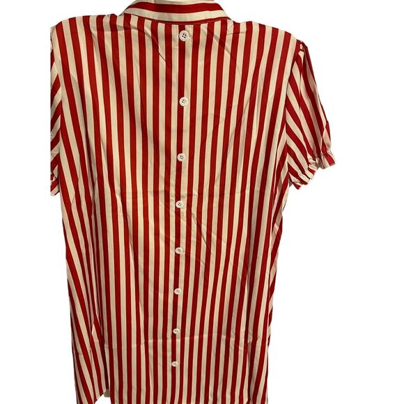 Stripe print v neck dress new without tags - Picture 2 of 2